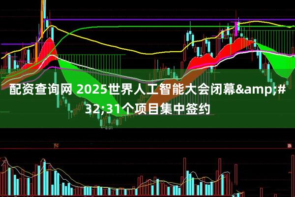 配资查询网 2025世界人工智能大会闭幕 31个项目集中签约